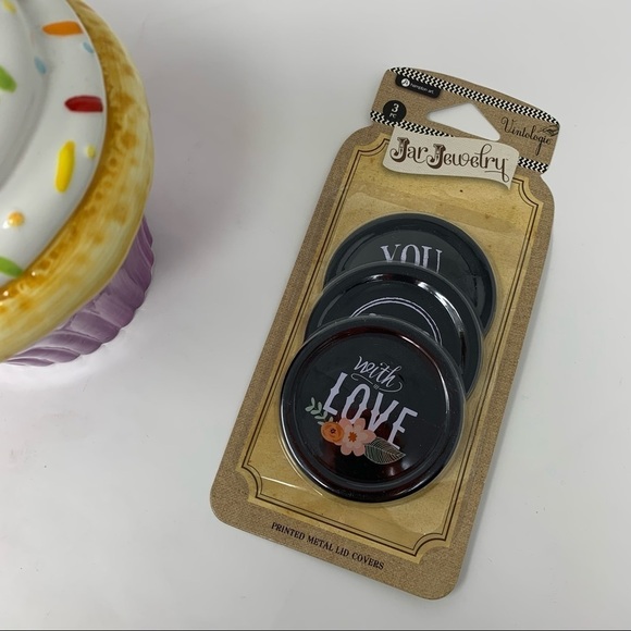 Jar Jewelry Lids. 3 pc pack - Picture 1 of 5